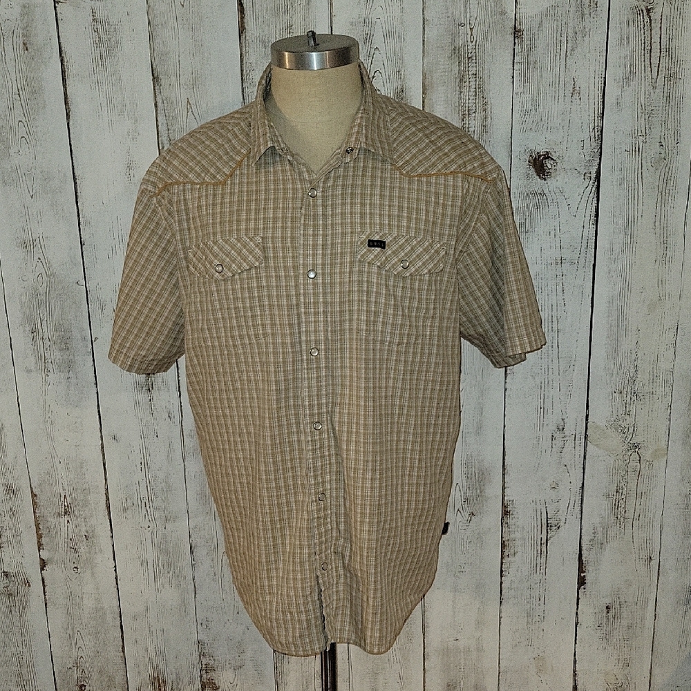 Howler Brothers Plaid Pearl Snap Shirt